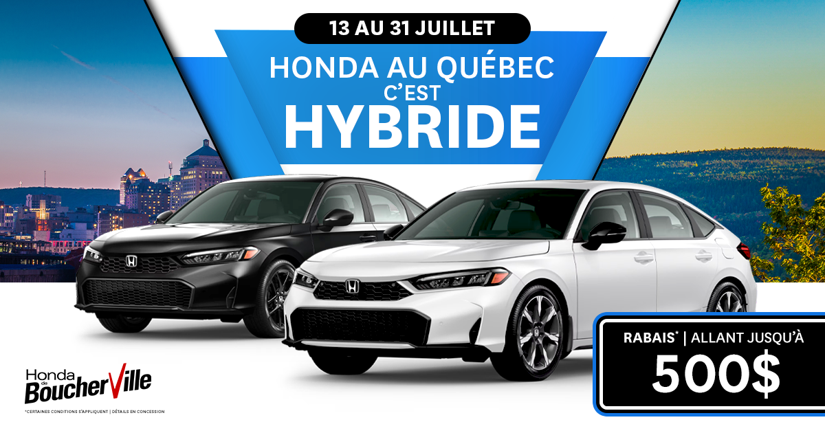 HONDA AU QUÉBEC C'EST HYBRIDE !