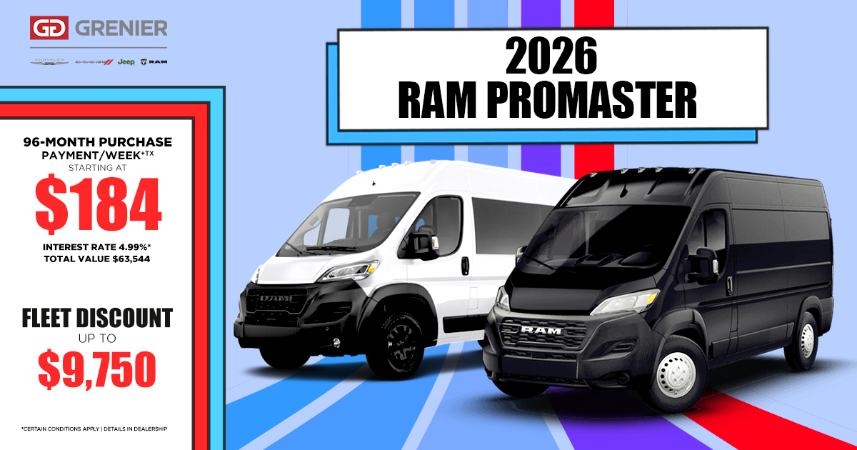 2026 RAM PROMASTER !