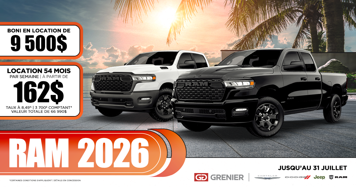 DÉCOUVREZ NOS RAM 2026 !