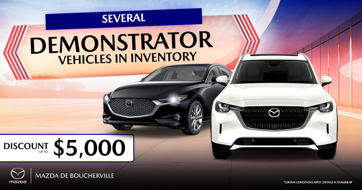 SEVERAL DEMONSTRATORS VEHICULES AVAILABLE !