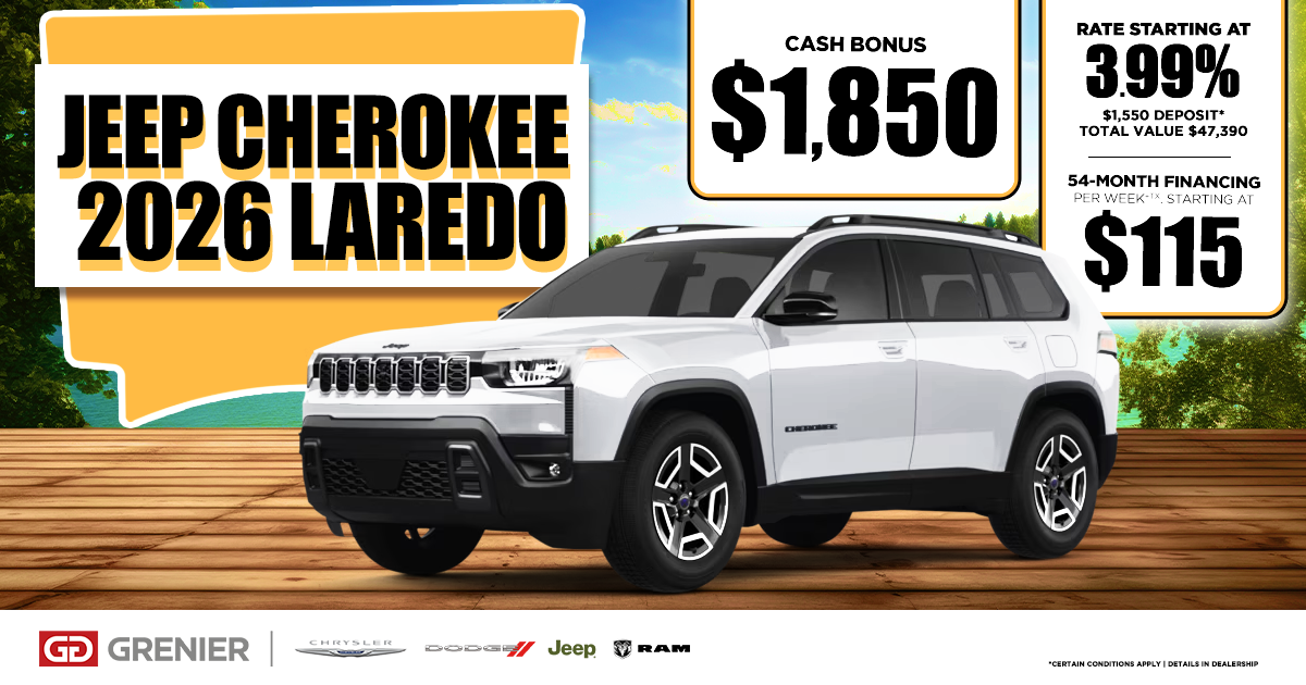 2026 JEEP CHEROKEE LAREDO !