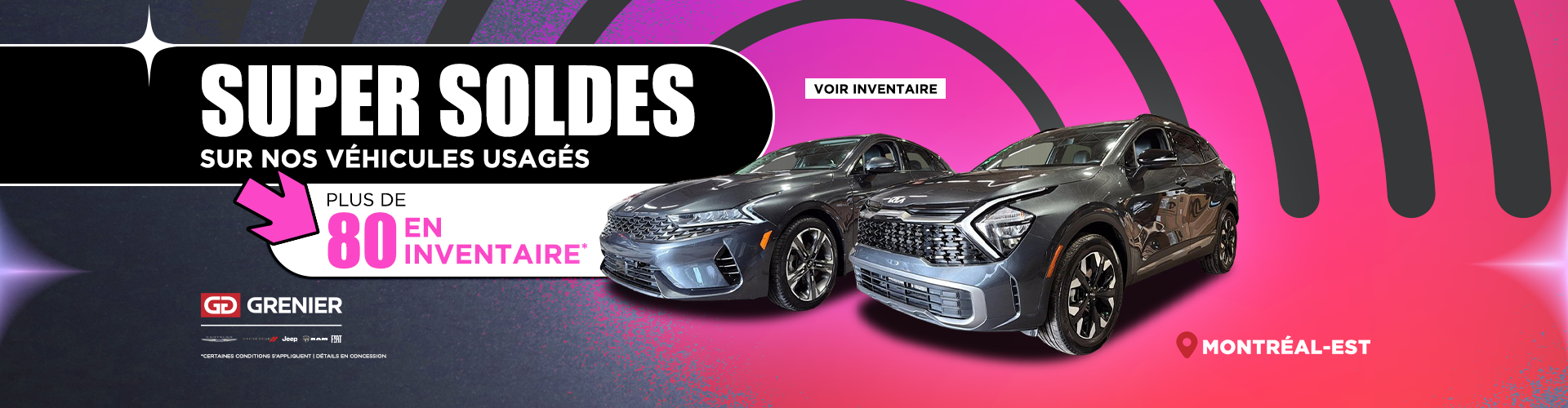 SUPER SOLDES SUR NOS VÉHICULES USAGÉS ! SUPER SOLDES SUR NOS VÉHICULES USAGÉS !