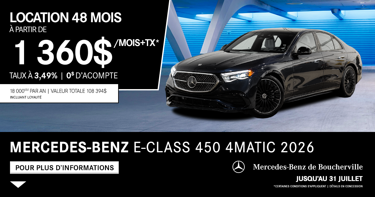 E-CLASS 450 4MATIC 2026