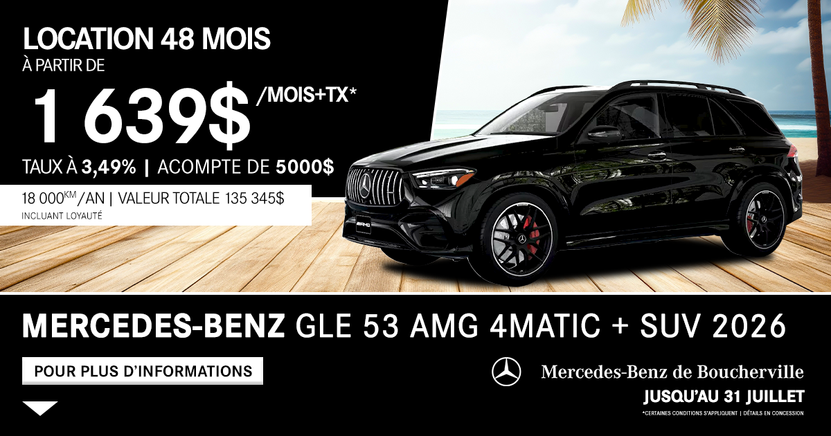 GLE AMG 53 4MATIC+ SUV 2026