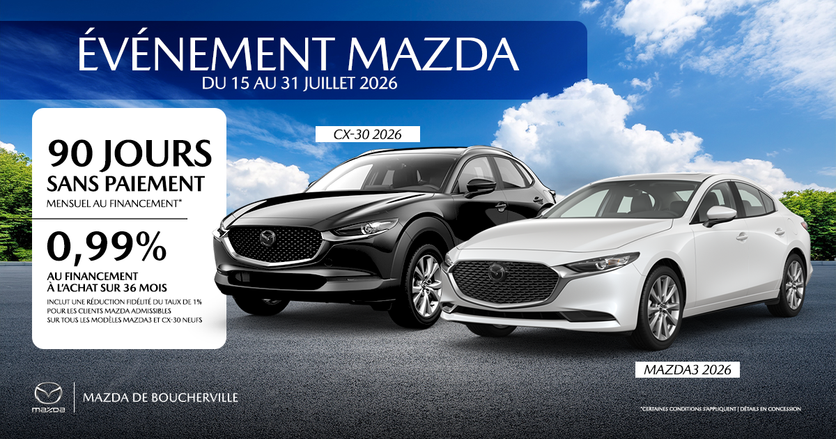 ÉVÉNEMENT MAZDA !