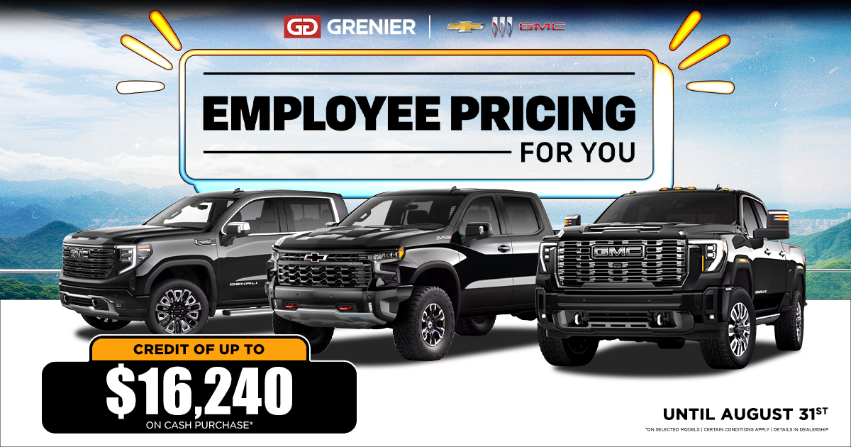 EMPLOYEE PRICING FOR YOU EVENT !