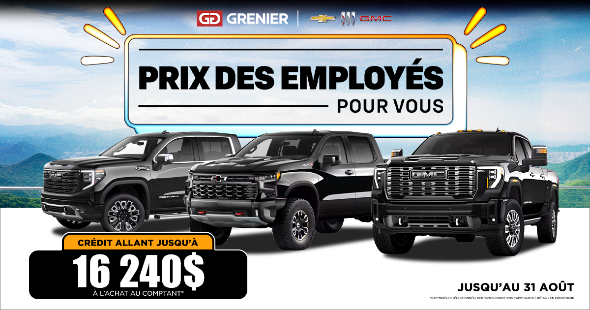 ÉVÉNEMENT PRIX DES EMPLOYÉS POUR VOUS !