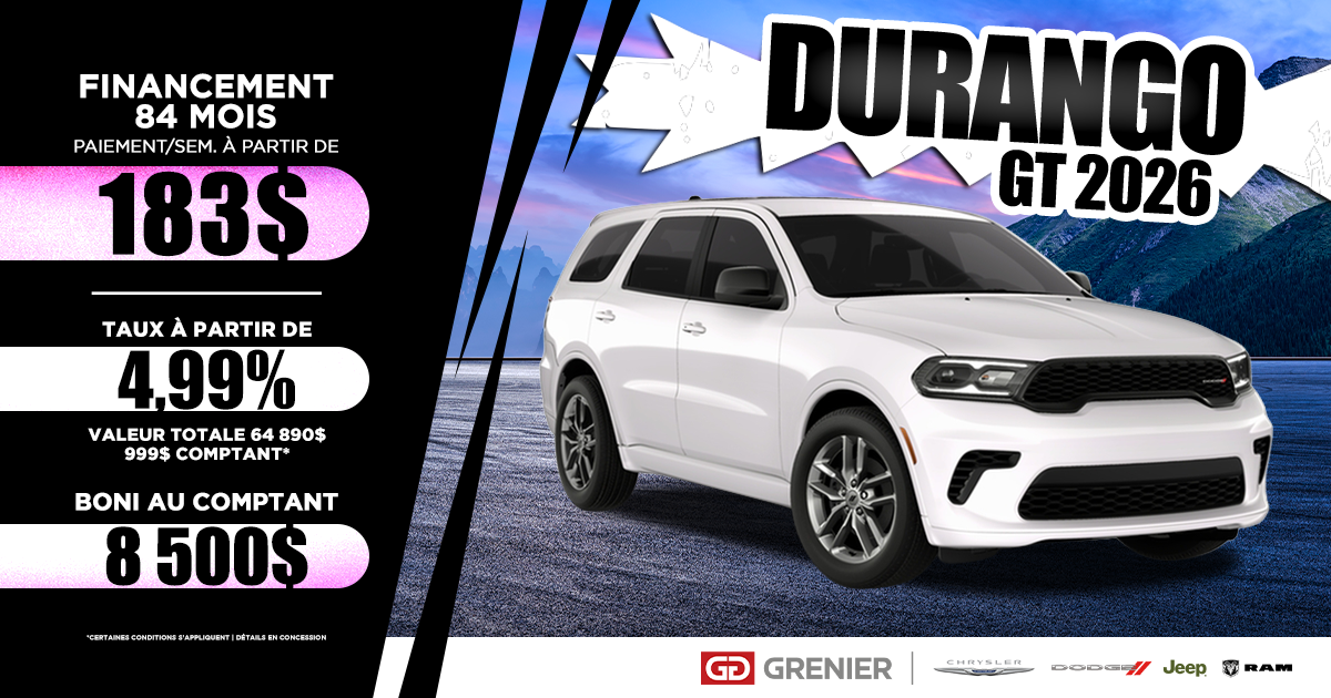 DURANGO 2026 !