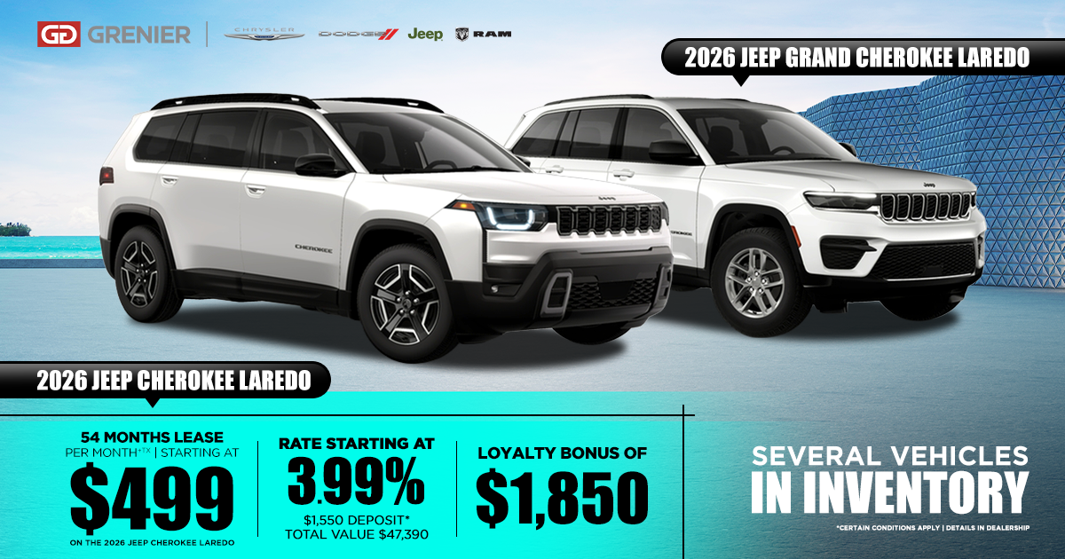 2026 JEEP CHEROKEE & JEEP GRAND CHEROKEE !