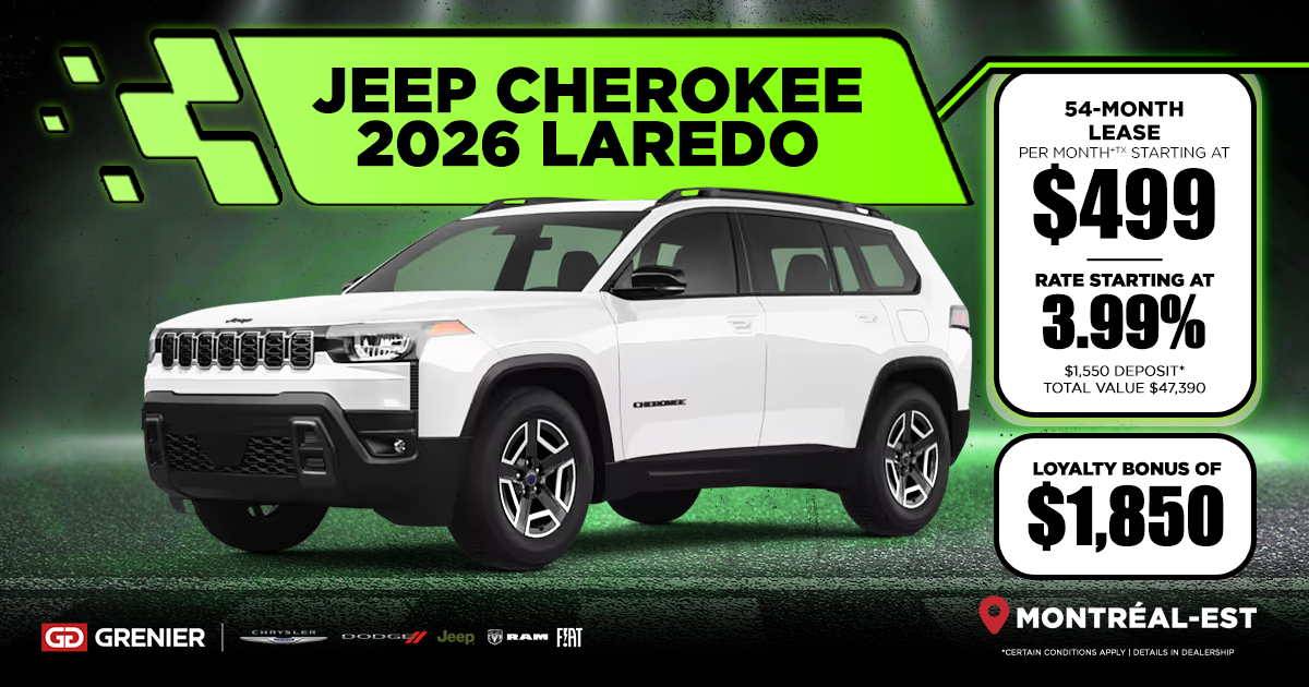 2026 JEEP CHEROKEE LAREDO !