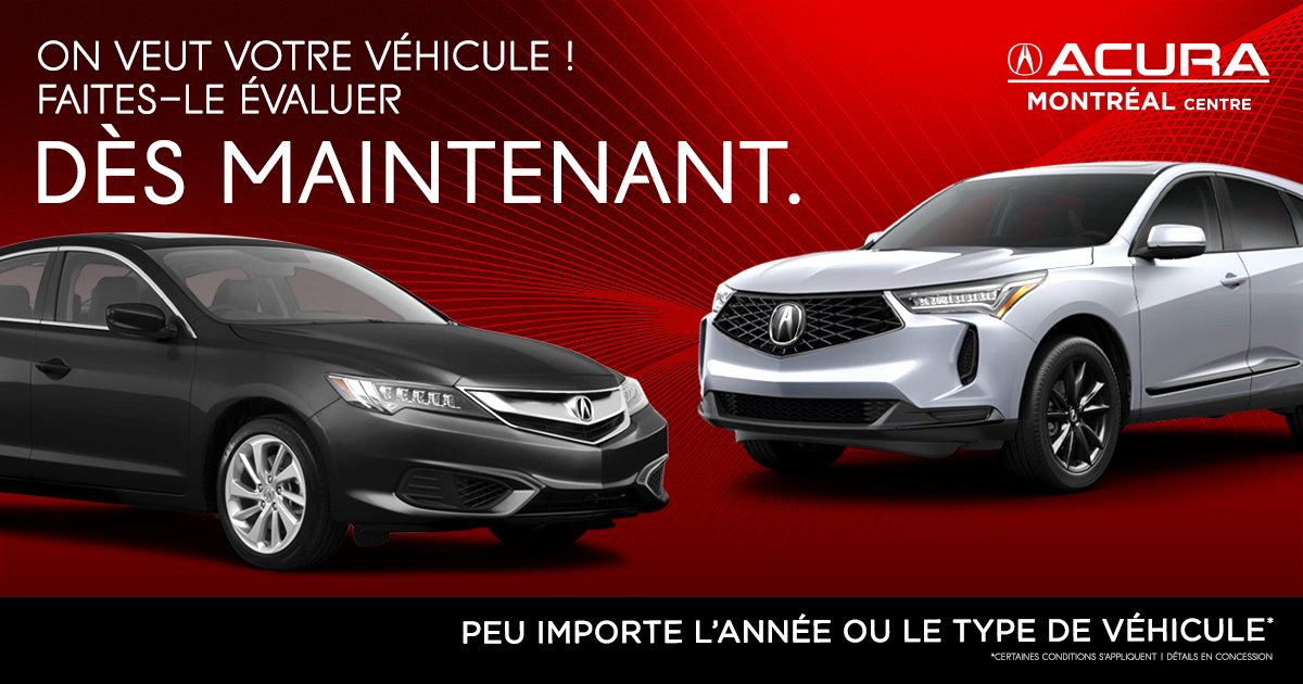 FAITES ÉVALUER VOTRE VÉHICULE !