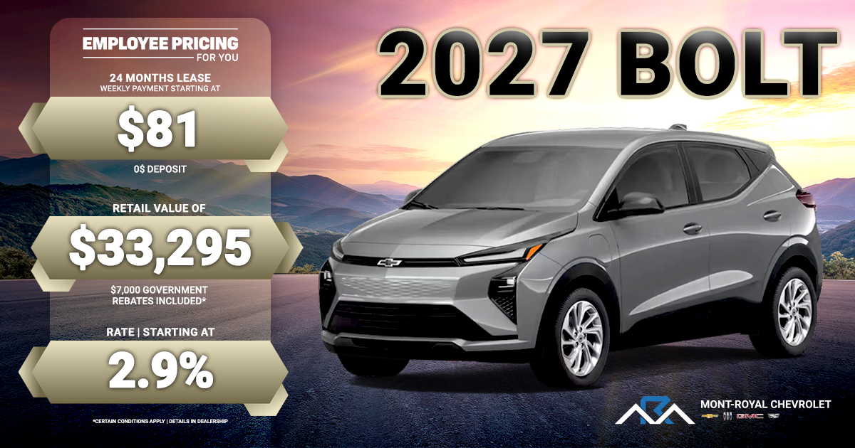 2027 BOLT !