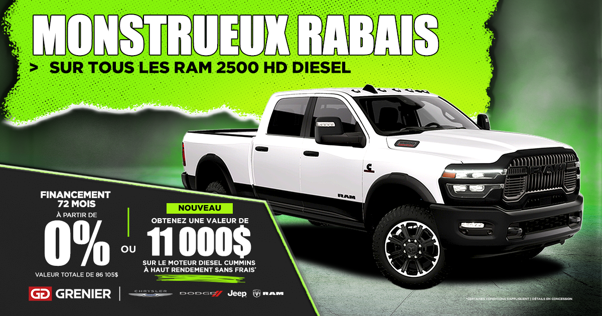 MONSTRUEUX RABAIS !