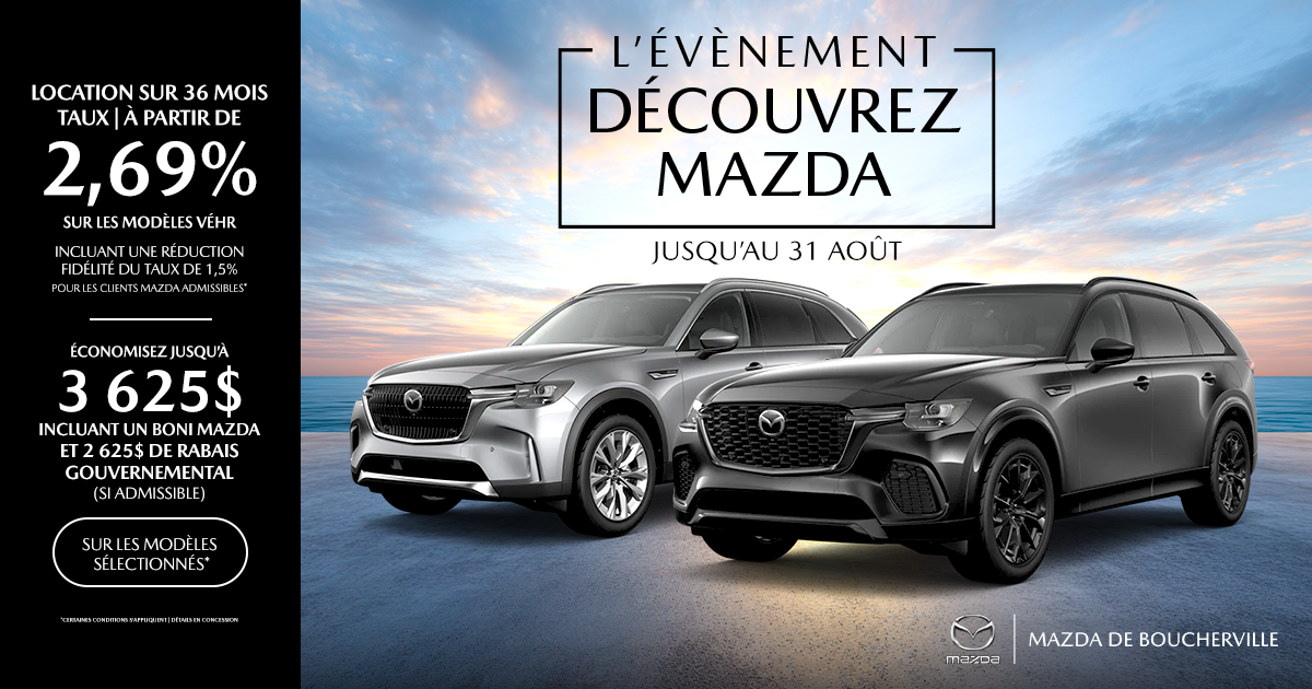 L'ÉVÉNEMENT DÉCOUVREZ MAZDA !