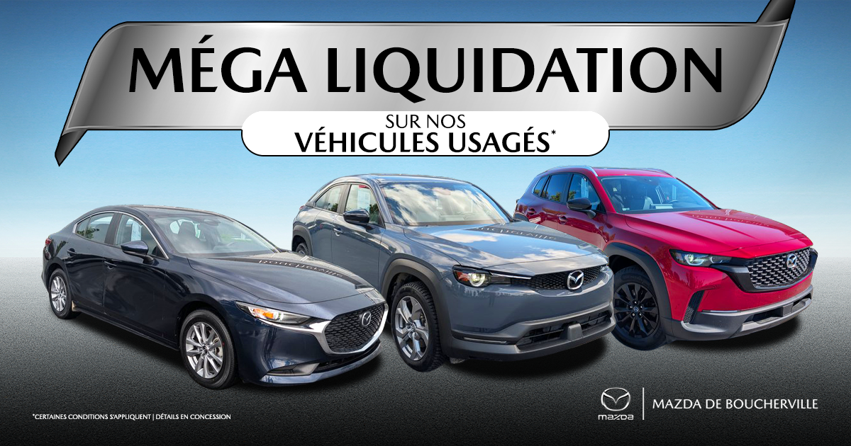 MÉGA LIQUIDATION SUR NOS VÉHICULES USAGÉS !