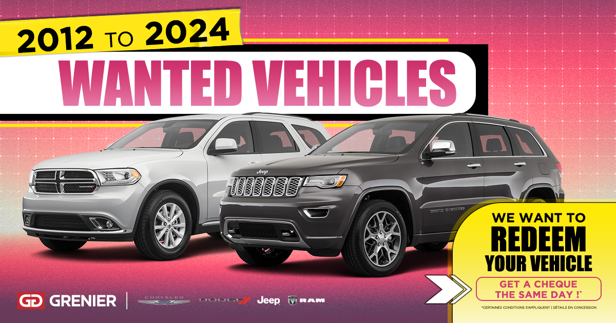 WANTED VEHICLES !