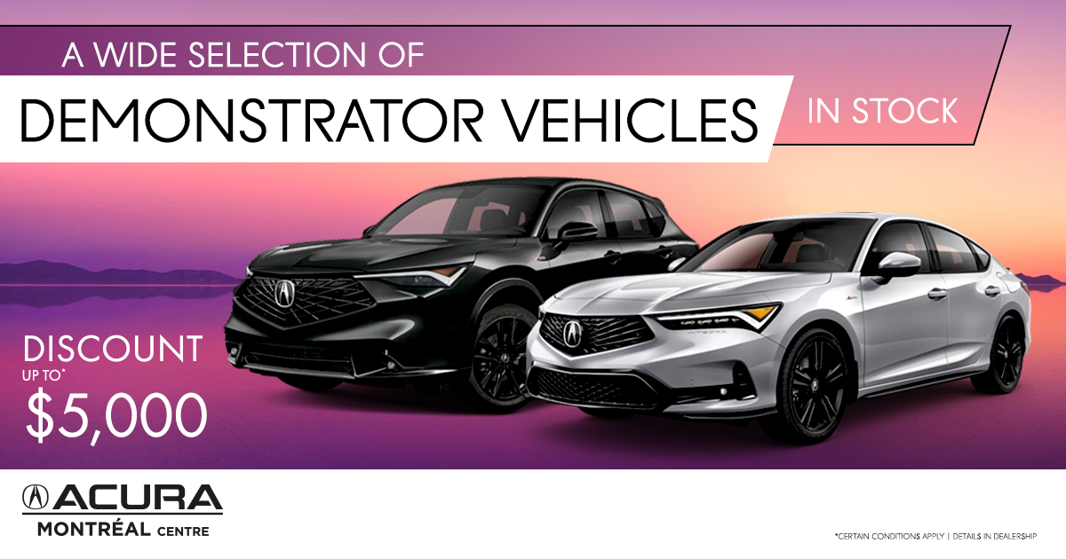 SEVERAL DEMONSTRATORS VEHICULES AVAILABLE !