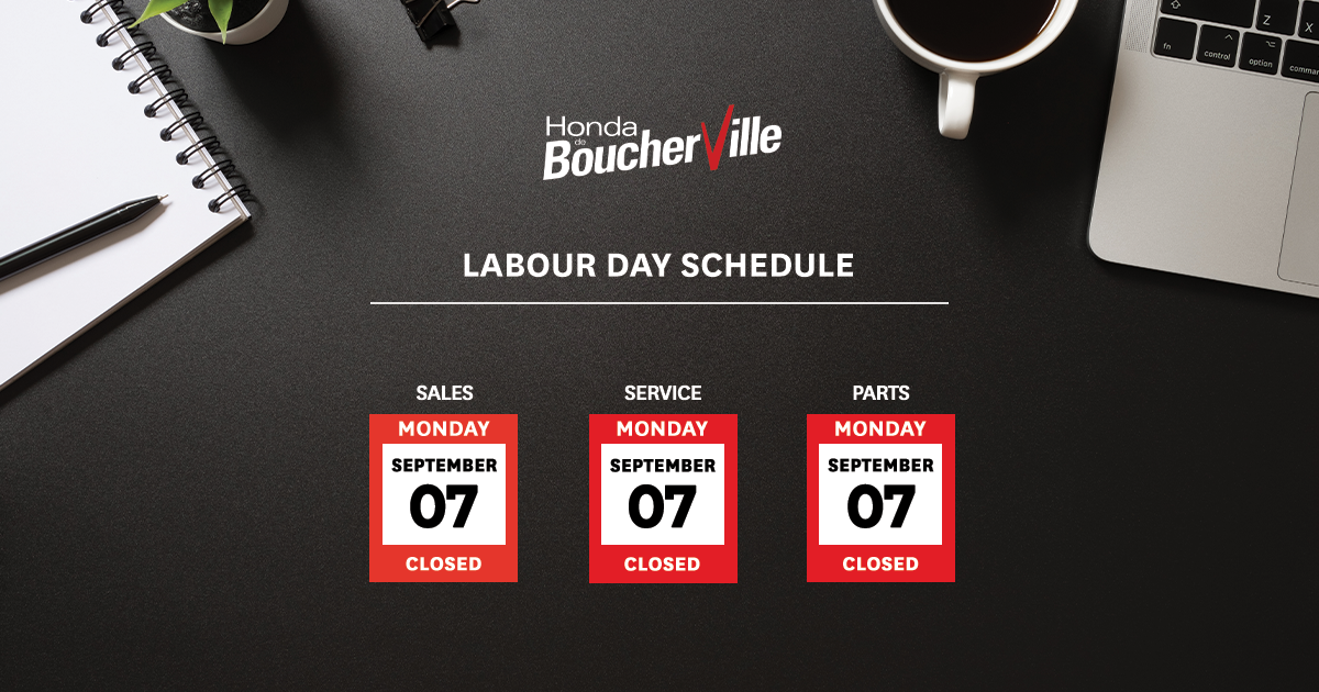 LABOUR DAY SCHEDULE