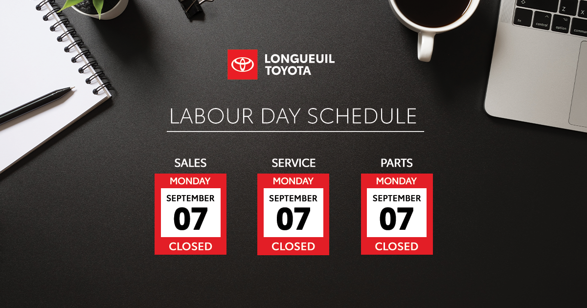 LABOUR DAY SCHEDULE