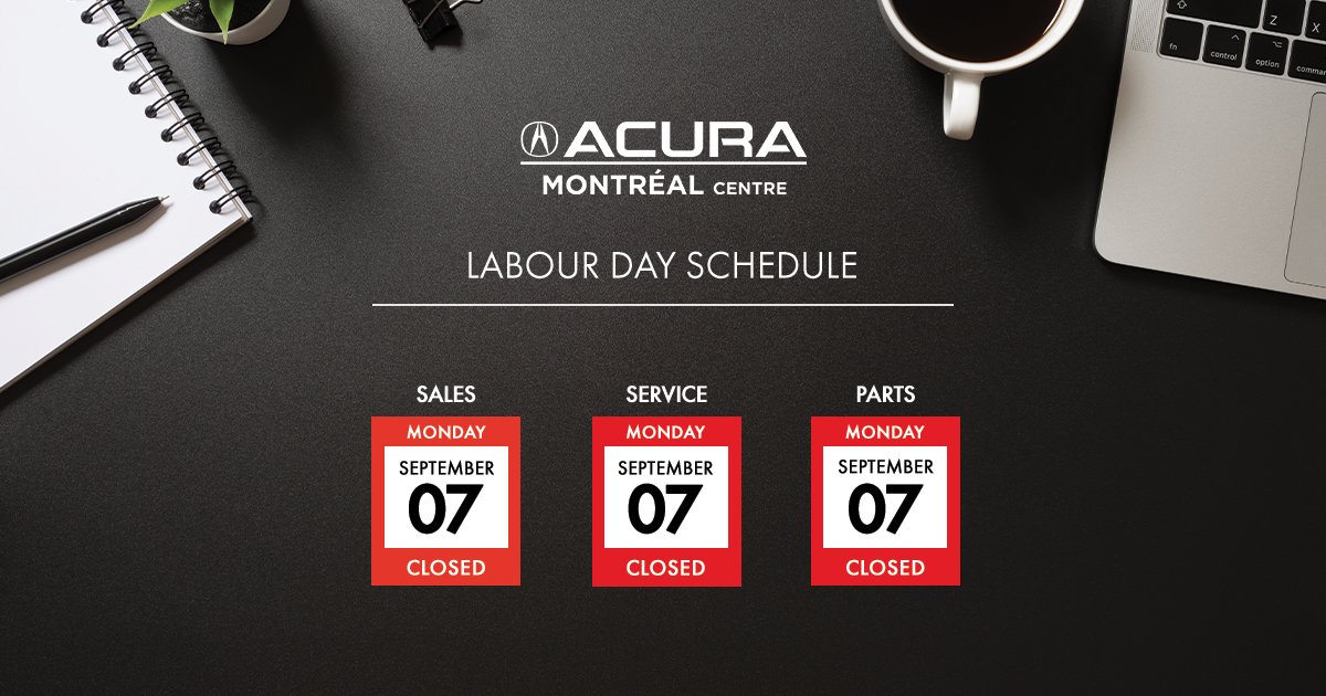 LABOUR DAY SCHEDULE