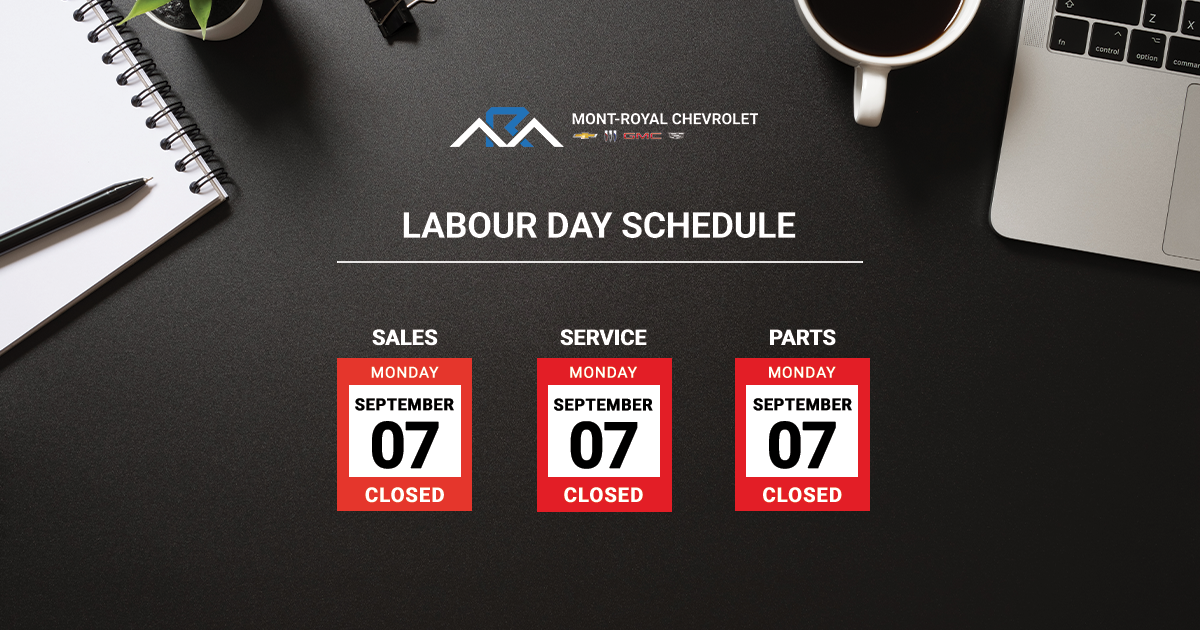 LABOUR DAY SCHEDULE