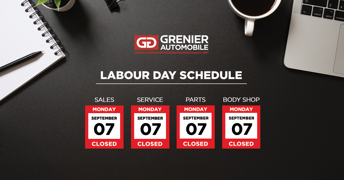 LABOUR DAY SCHEDULE