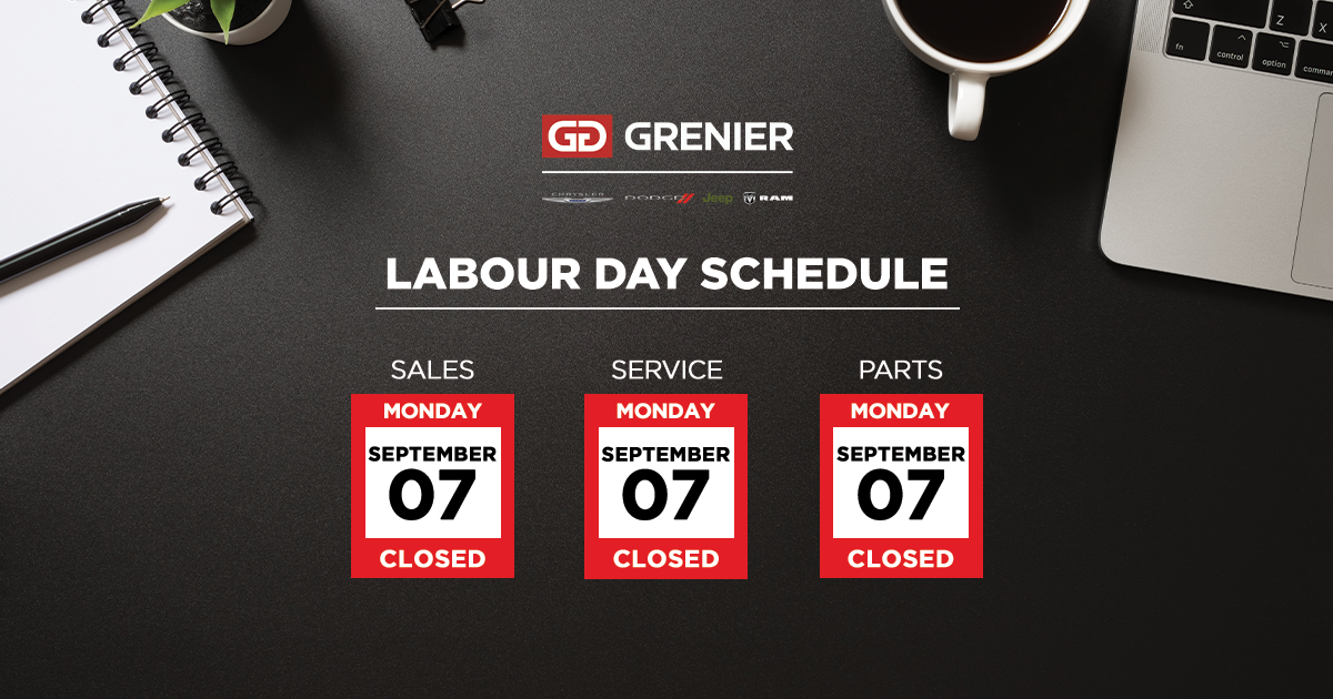 LABOUR DAY SCHEDULE