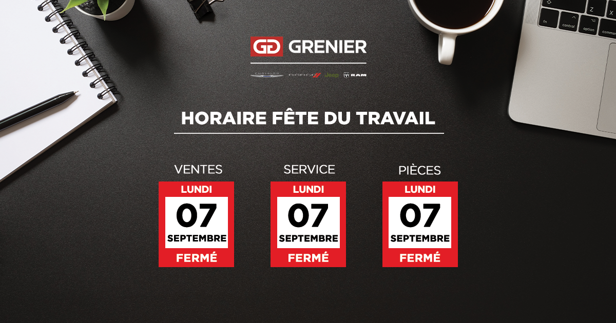 HORAIRE FÊTE DU TRAVAIL