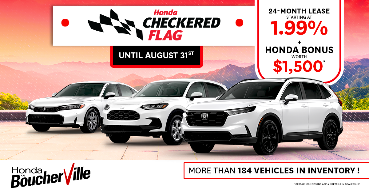 HONDA CHECKERED FLAG !