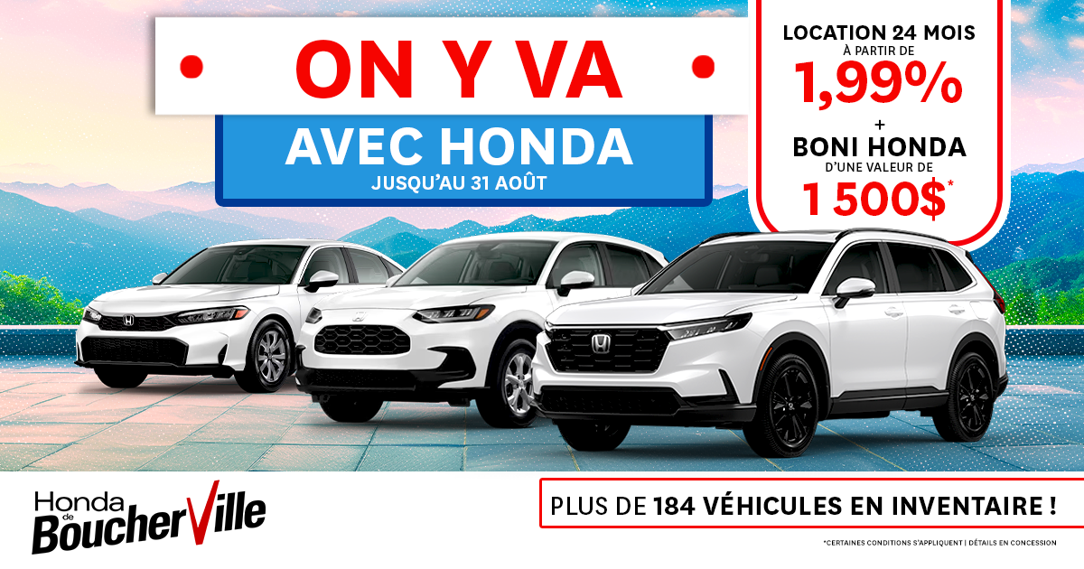 ON Y VA AVEC HONDA !