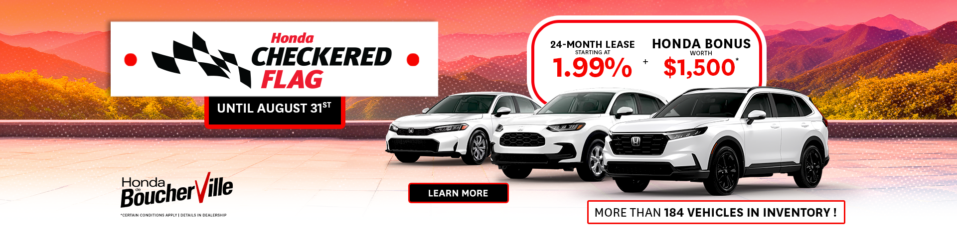 HONDA CHECKERED FLAG ! HONDA CHECKERED FLAG !