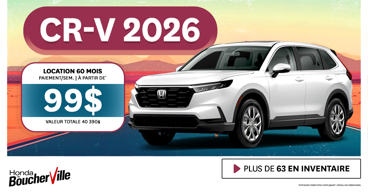 CR-V 2026 DISPONIBLES !