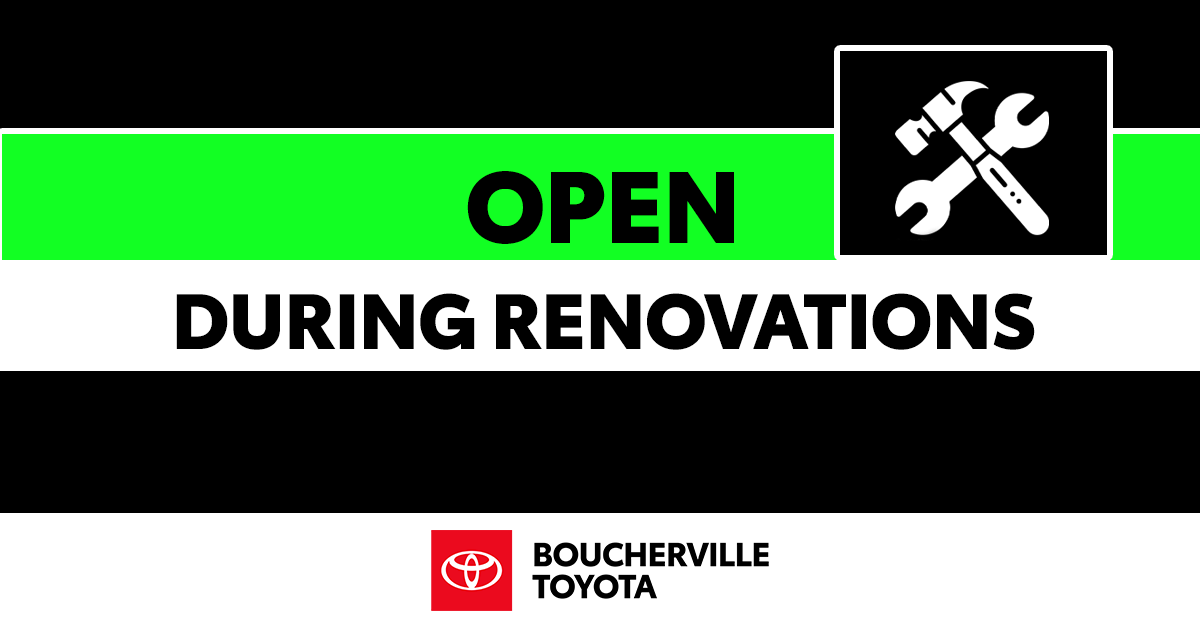 WE ARE OPEN DURING RENOVATIONS!