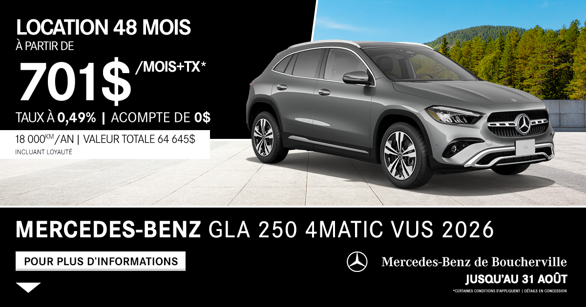 GLA 250 4MATIC VUS 2026