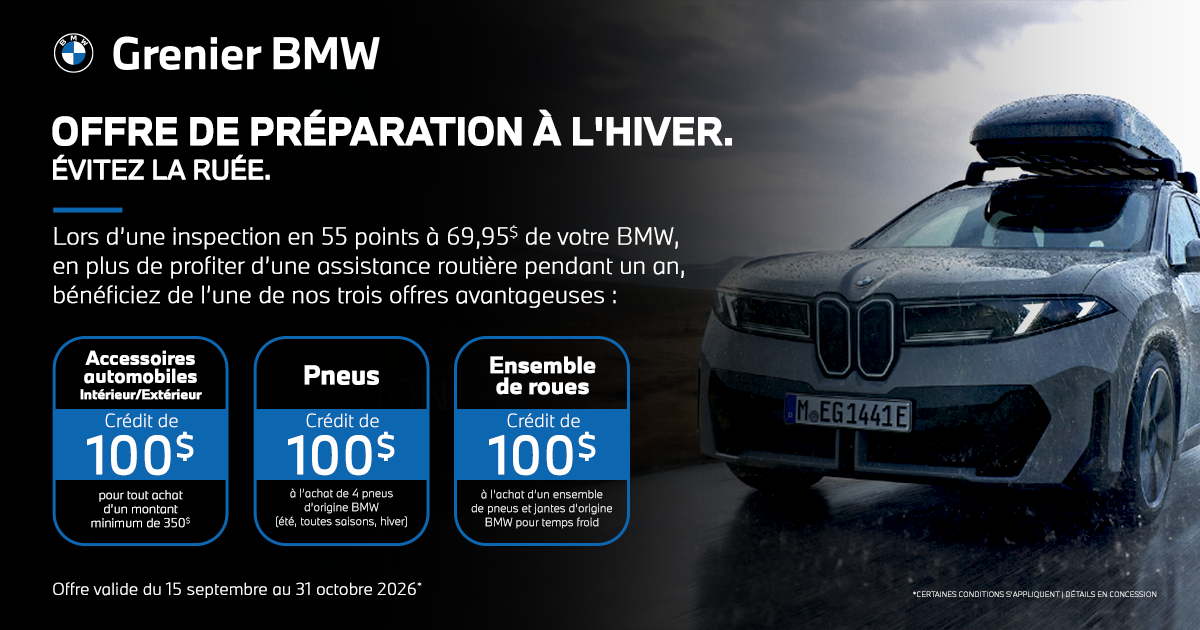 OFFRE DE PRÉPARATION À L'HIVER !