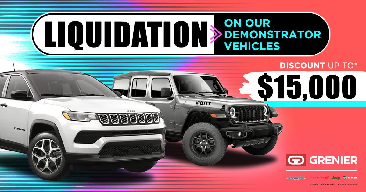 SEVERAL DEMONSTRATORS IN LIQUIDATION !