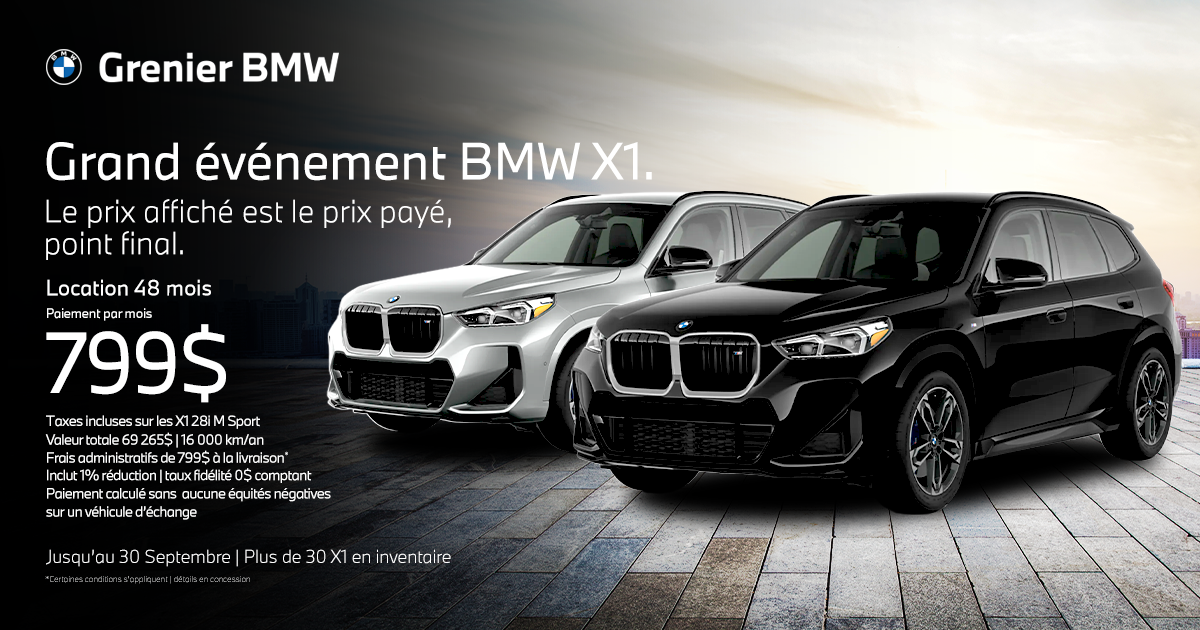 GRAND ÉVÉNEMENT BMW X1 !