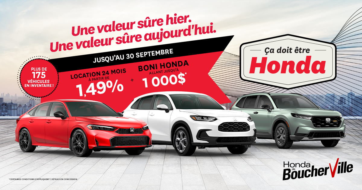 ÇA DOIT ÊTRE HONDA !