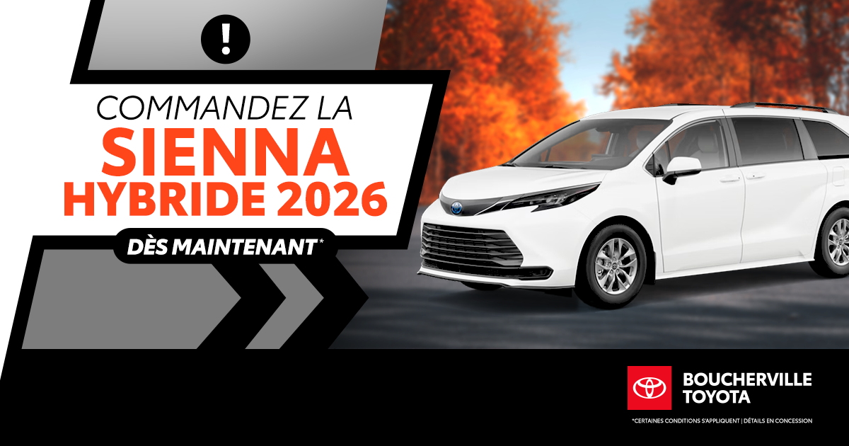 COMMANDEZ LA SIENNA 2026 !
