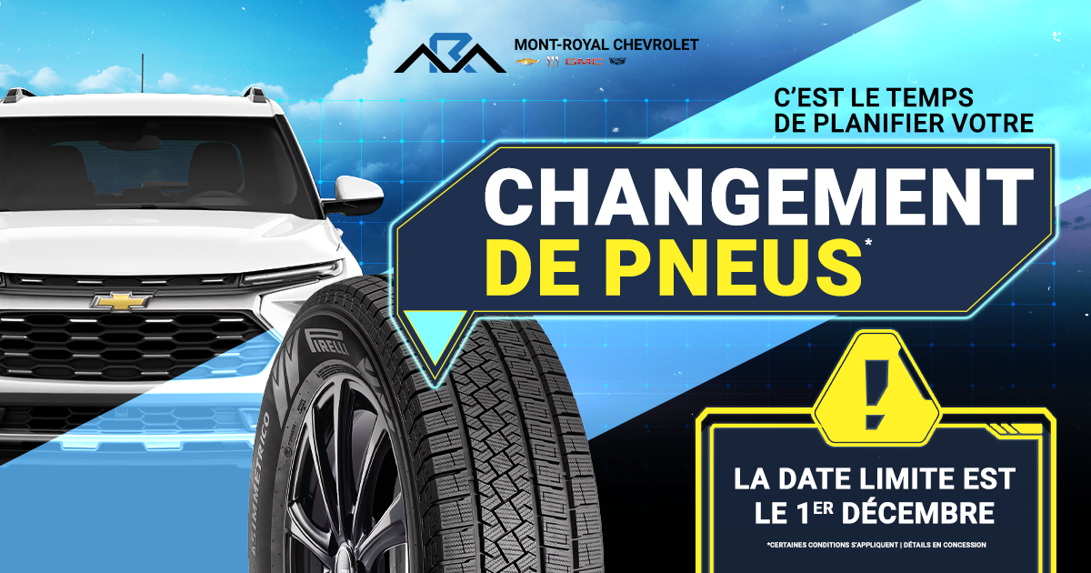 C'EST LE TEMPS DE PLANIFIER VOTRE CHANGEMENT DE PNEUS !