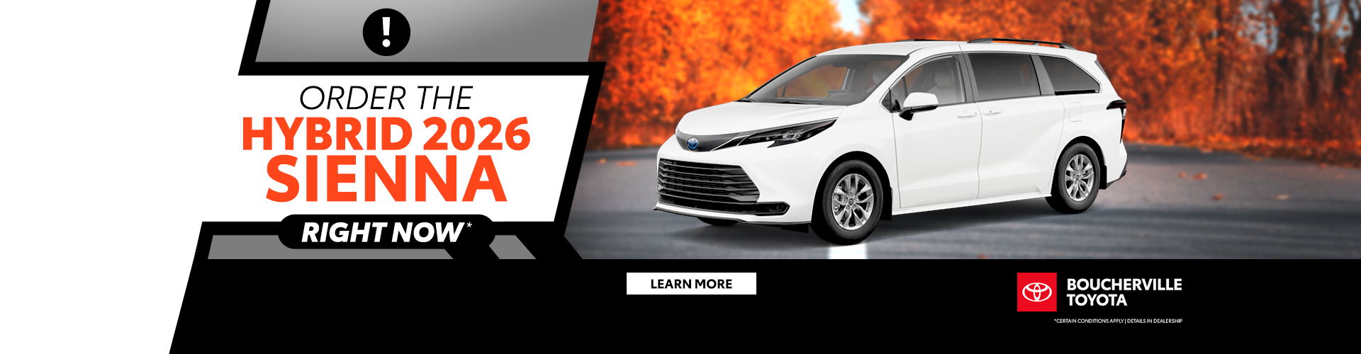 ORDER THE HYBRID 2026 SIENNA !