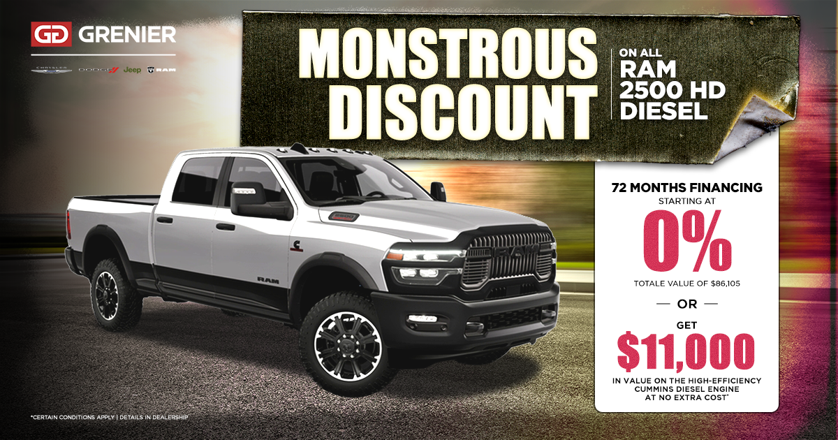 MONSTROUS DISCOUNT !