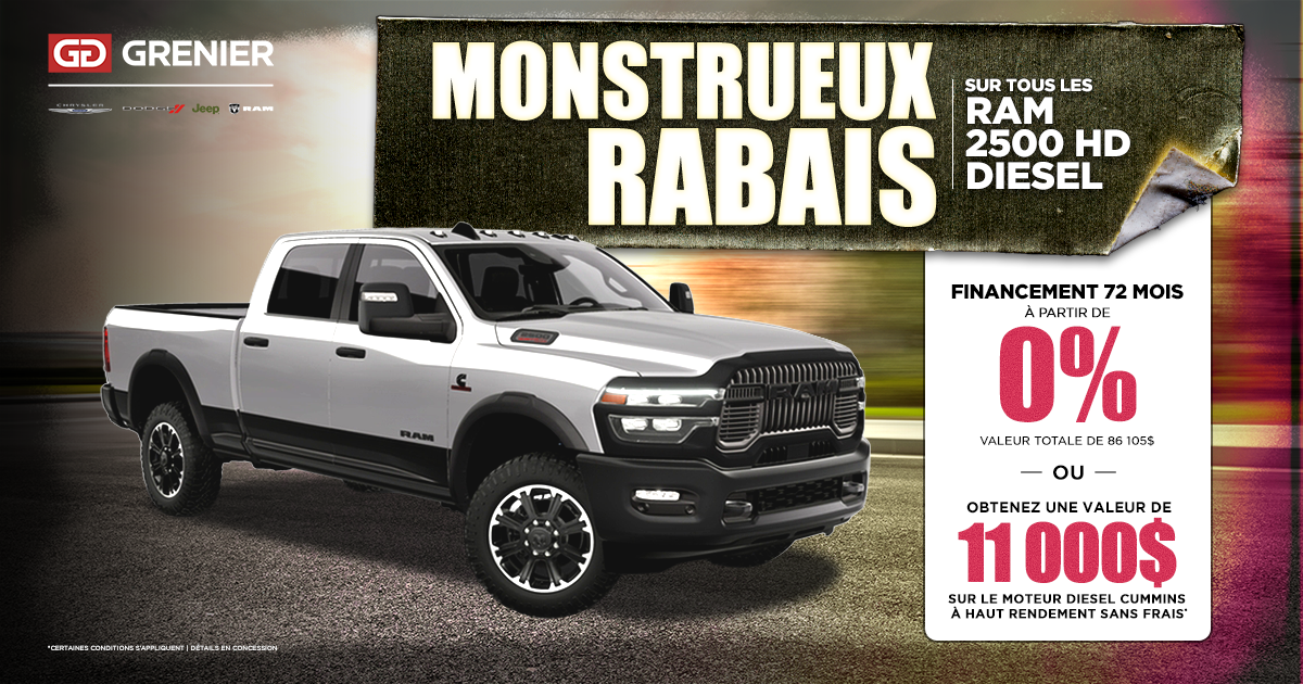 MONSTRUEUX RABAIS !
