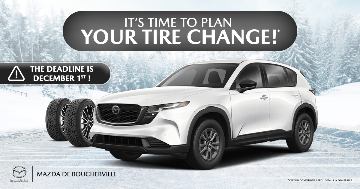 IT'S TIME TO PLAN YOUR TIRE CHANGE !
