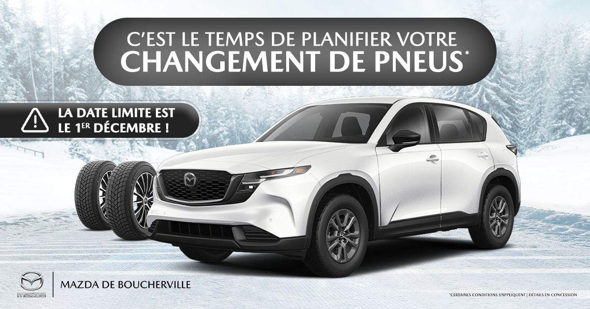 C'EST LE TEMPS DE PLANIFIER VOTRE CHANGEMENT DE PNEUS !
