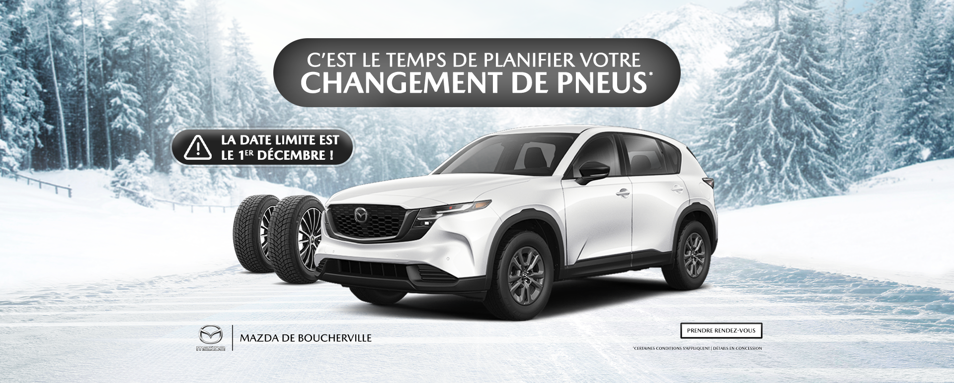 C'EST LE TEMPS DE PLANIFIER VOTRE CHANGEMENT DE PNEUS ! C'EST LE TEMPS DE PLANIFIER VOTRE CHANGEMENT DE PNEUS !
