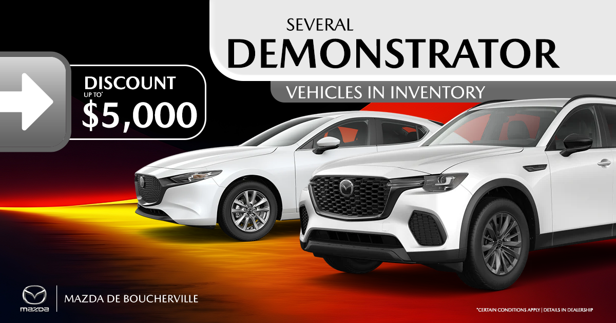 SEVERAL DEMONSTRATORS VEHICULES AVAILABLE !