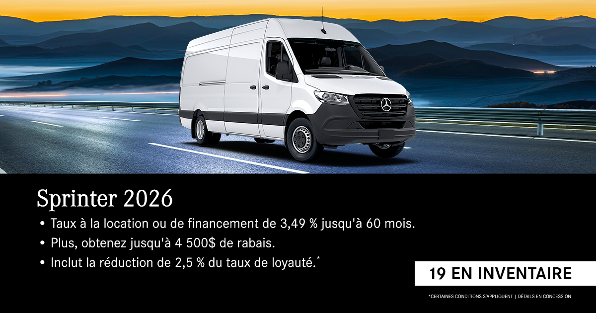 SPRINTER 2026 !