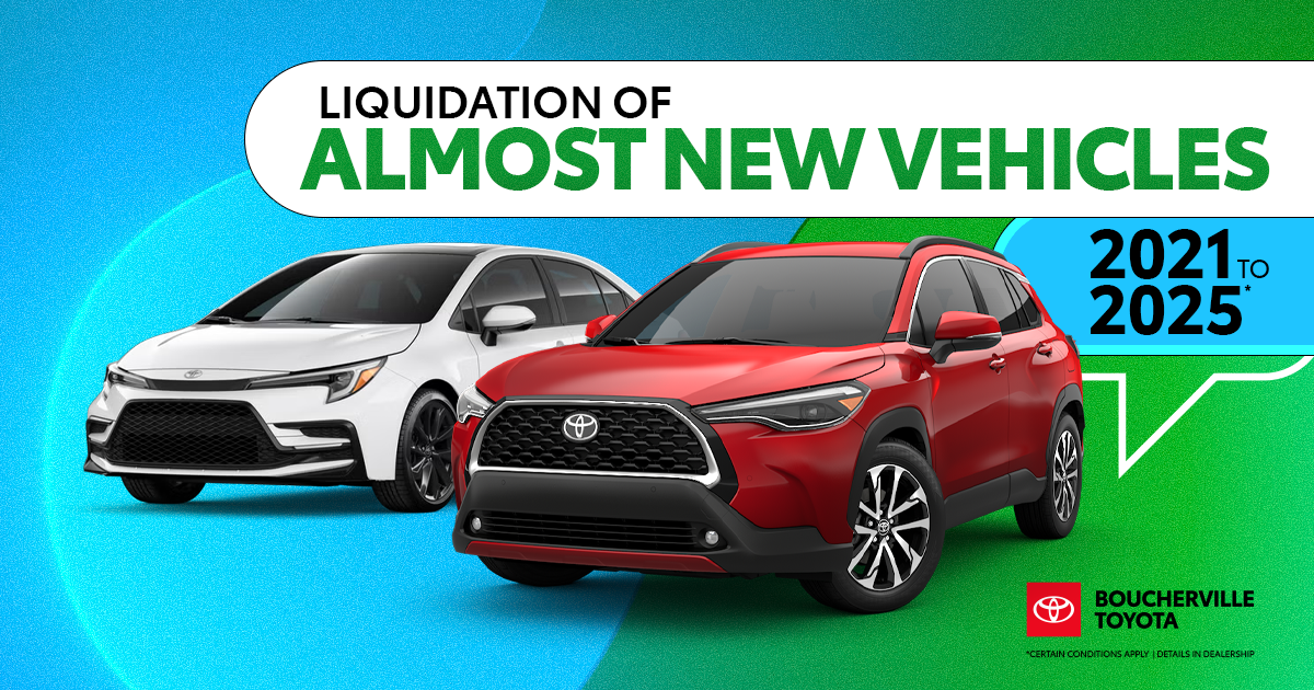 ALMOST NEW VEHICLES !