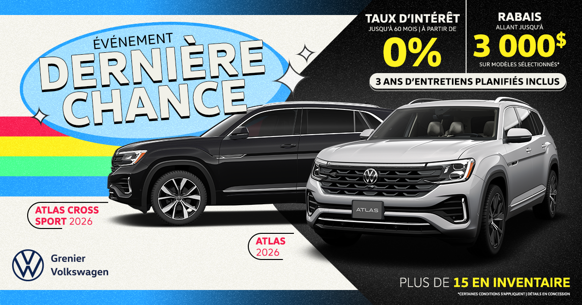 ÉVÉNEMENT DERNIÈRE CHANCE !
